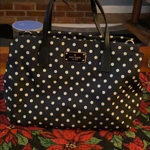 Kate Spade polka dot navy purse
